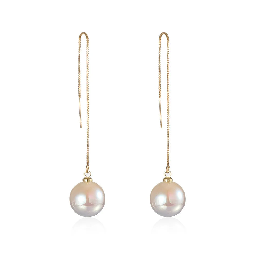 Bohemian Pearl & Rhinestone Stud Earrings