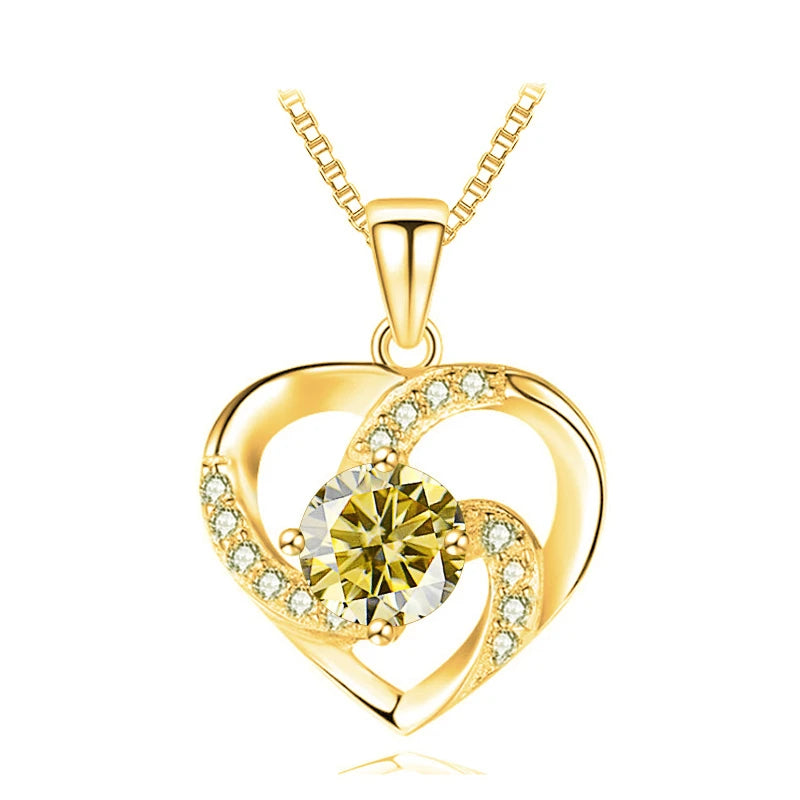 Heart Moissanite Necklace