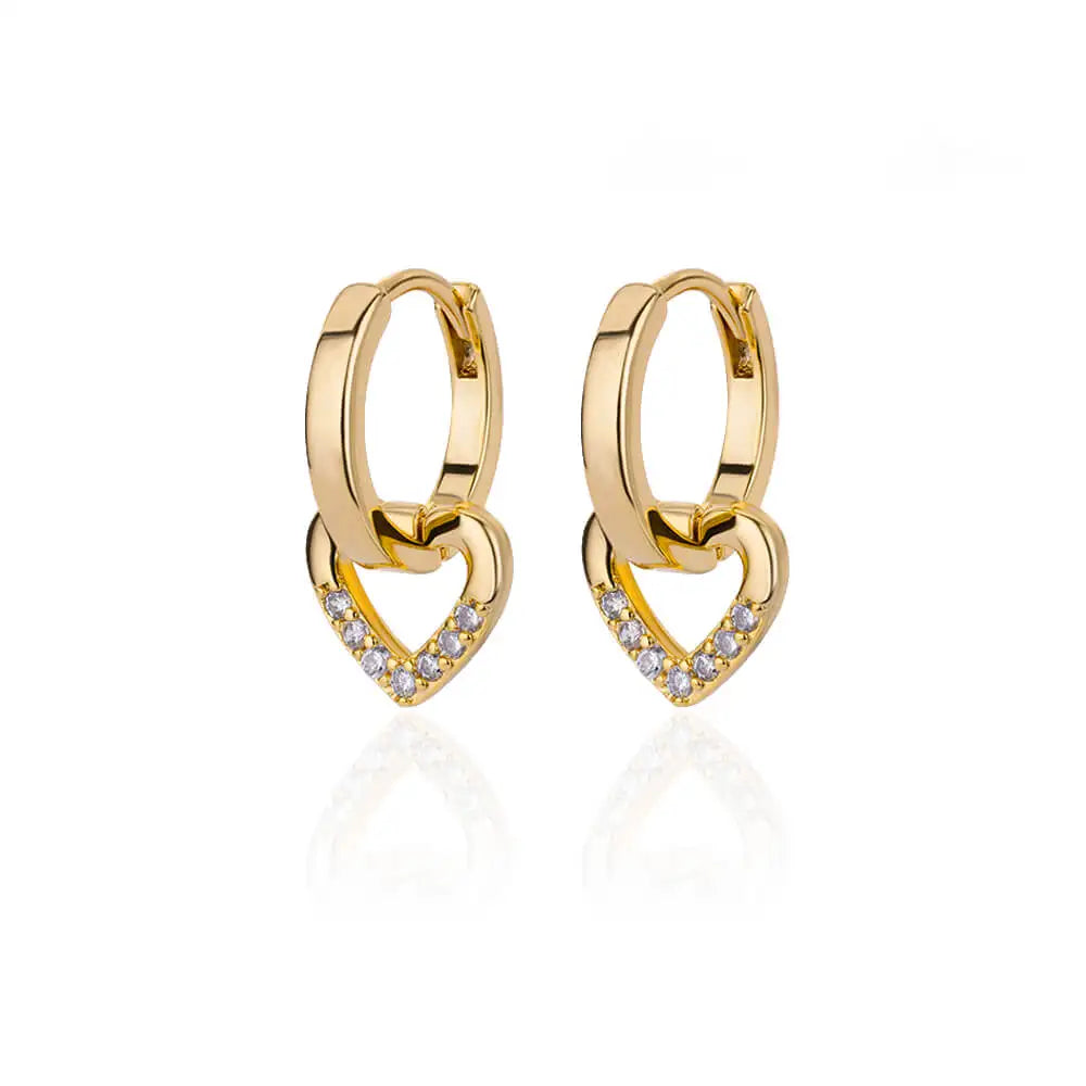 Golden/Silvery Multi-Shaped Hoop Earrings