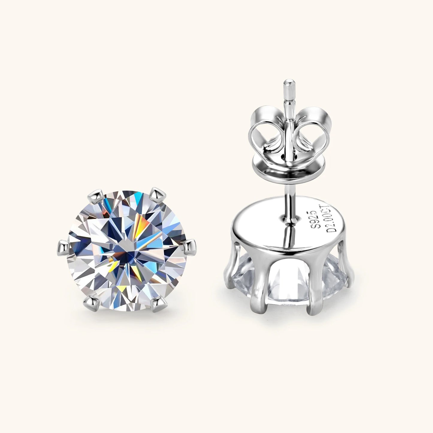 Moissanite Stud Earrings