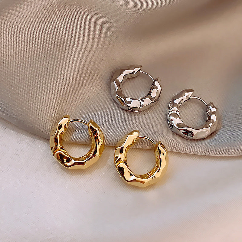 Geometric Hoop Earrings – Minimalist Office Jewelry
