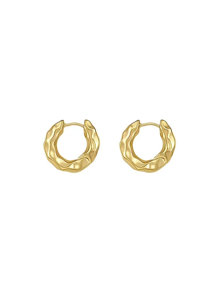 Geometric Hoop Earrings – Minimalist Office Jewelry