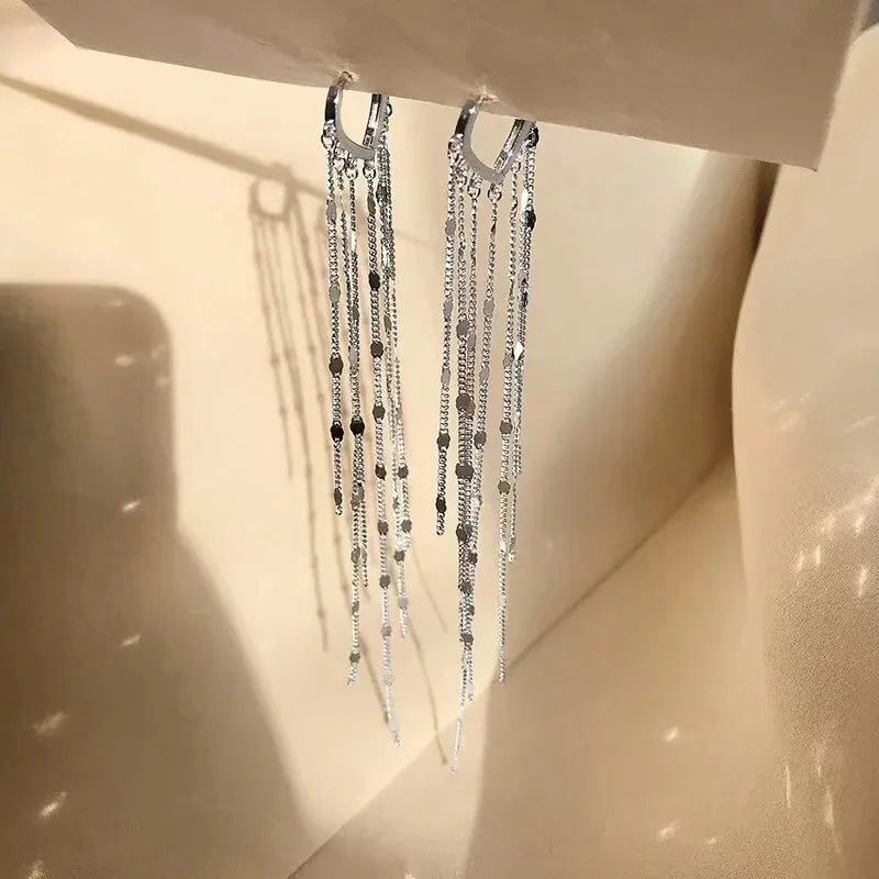 Vintage Droplet Tassel Earrings