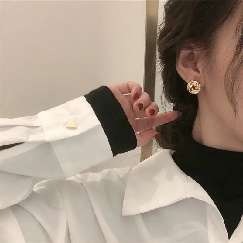 Twist Knot Stud Earrings