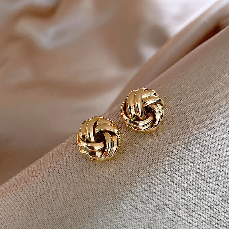 Twist Knot Stud Earrings
