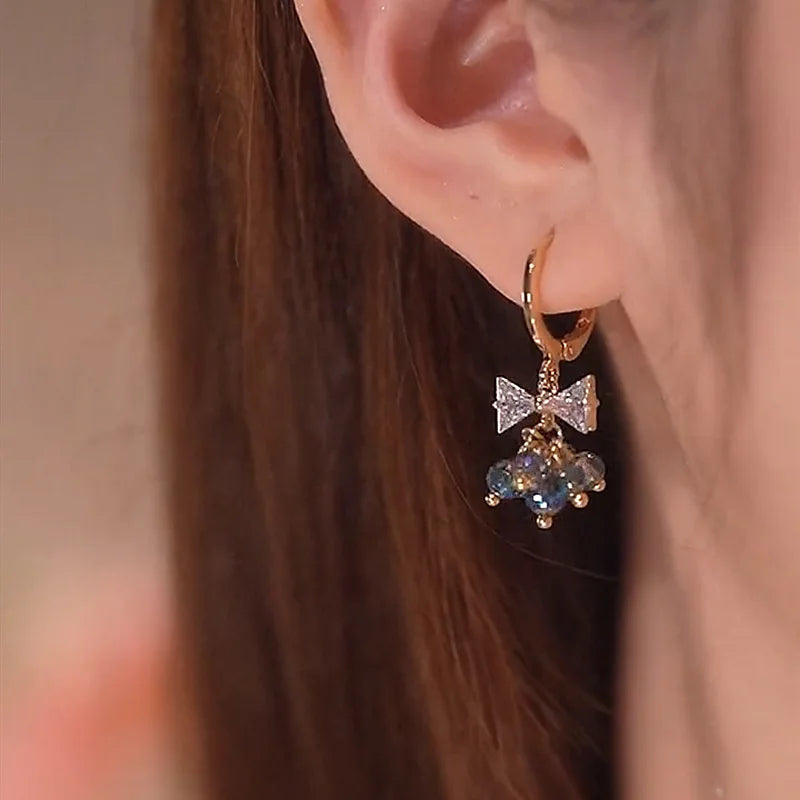 Bohemian Pearl & Rhinestone Stud Earrings