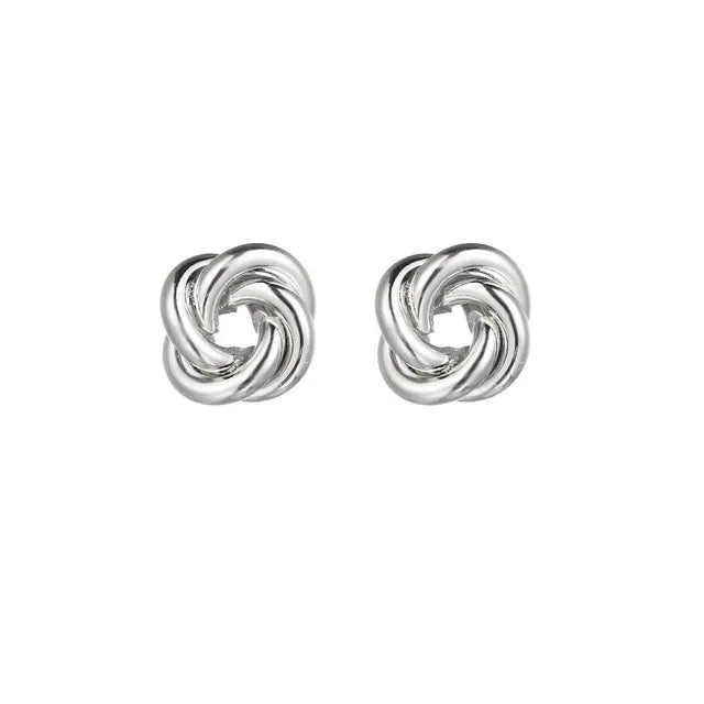Gold Spiral Whirlpool Earrings