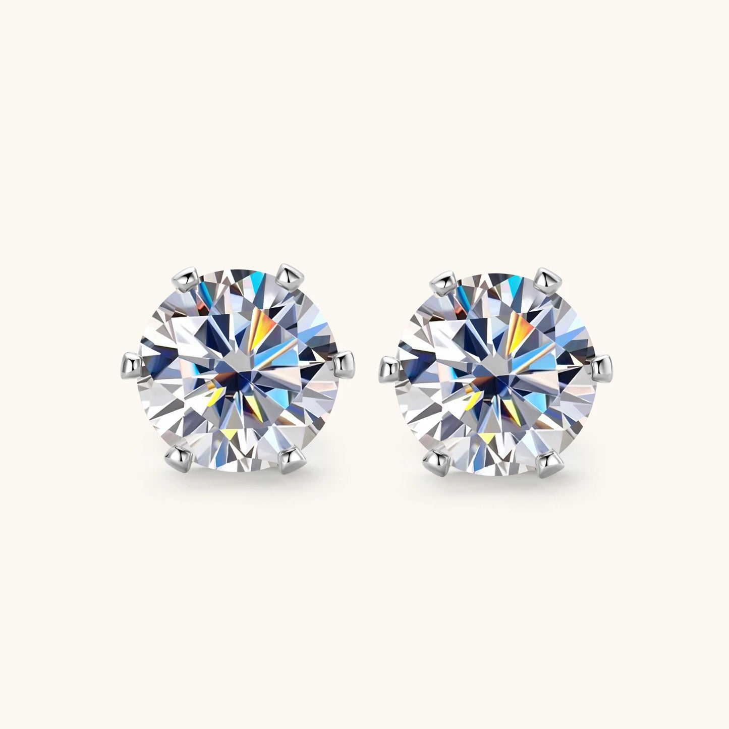 Moissanite Stud Earrings