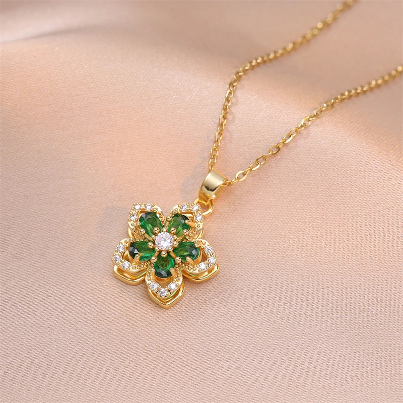 Flower Pendant Necklace