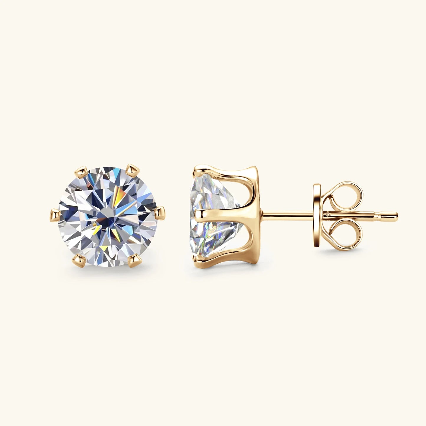 Moissanite Stud Earrings