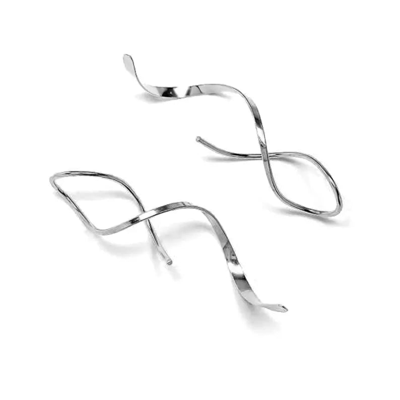 Twisted Drop Earrings – Silver/Gold/Rose Gold