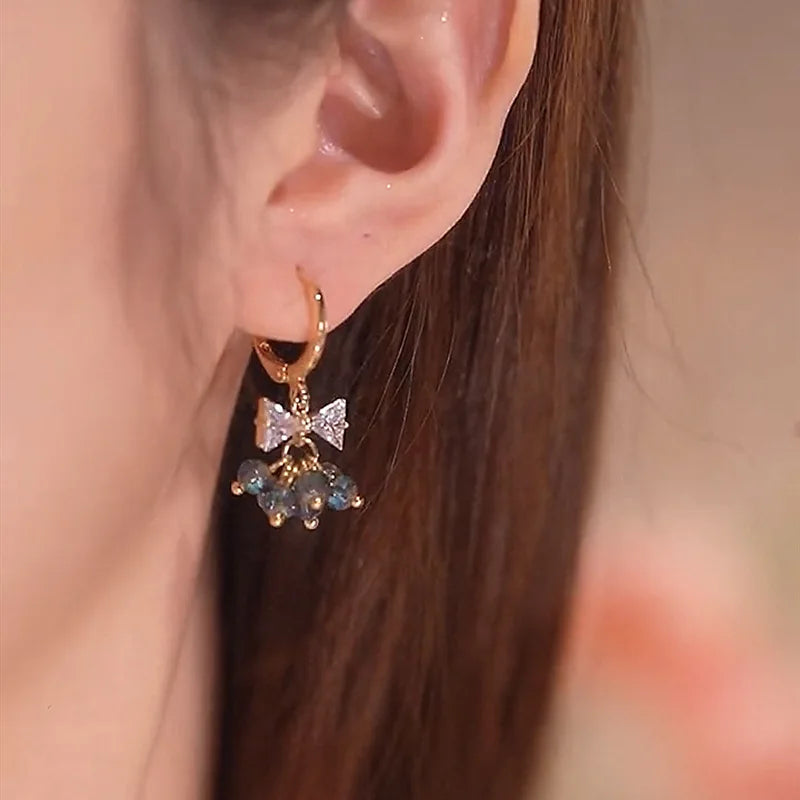 Bohemian Pearl & Rhinestone Stud Earrings
