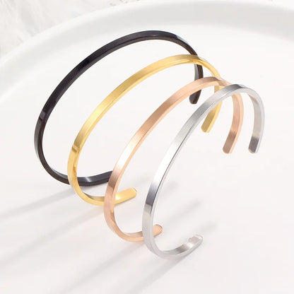 Open Cuff Bangle Bracelet for Couples