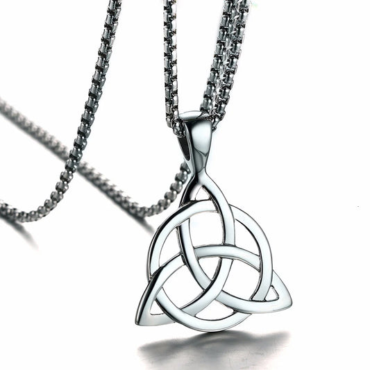 Viking Celtic Knot Necklace - Triple Knot Pendant