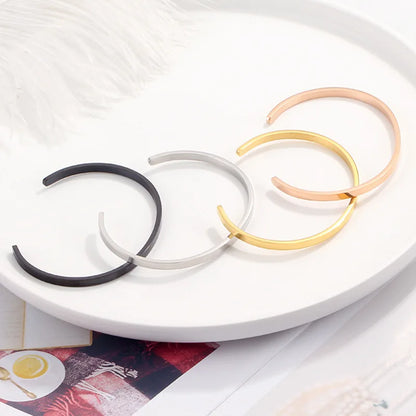Open Cuff Bangle Bracelet for Couples