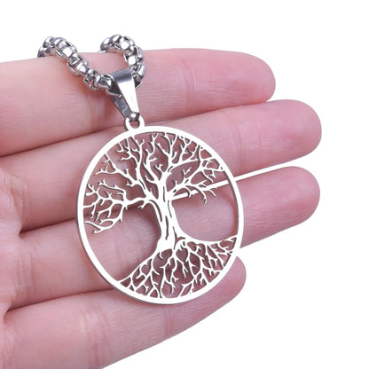 Tree of Life Scorpion Ankh Pendant Necklace