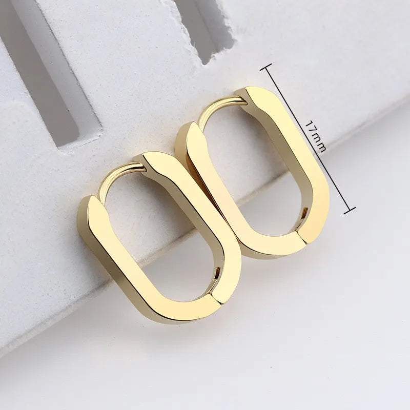 Geometric Hoop Earrings