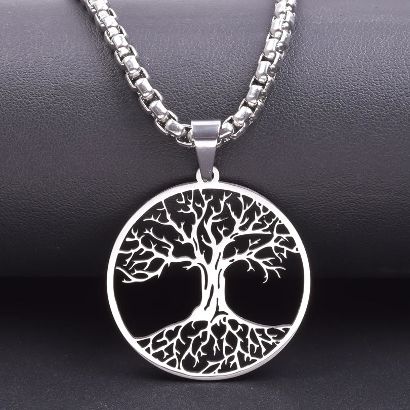 Tree of Life Scorpion Ankh Pendant Necklace