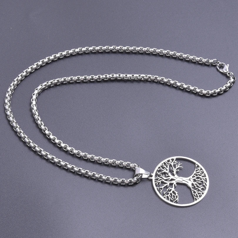 Tree of Life Scorpion Ankh Pendant Necklace