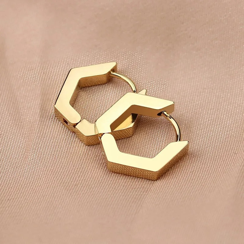 Geometric Hoop Earrings