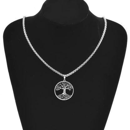 Tree of Life Scorpion Ankh Pendant Necklace