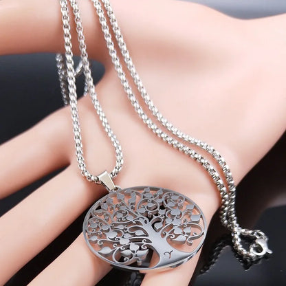 Tree of Life Pendant Necklace – Silver SS