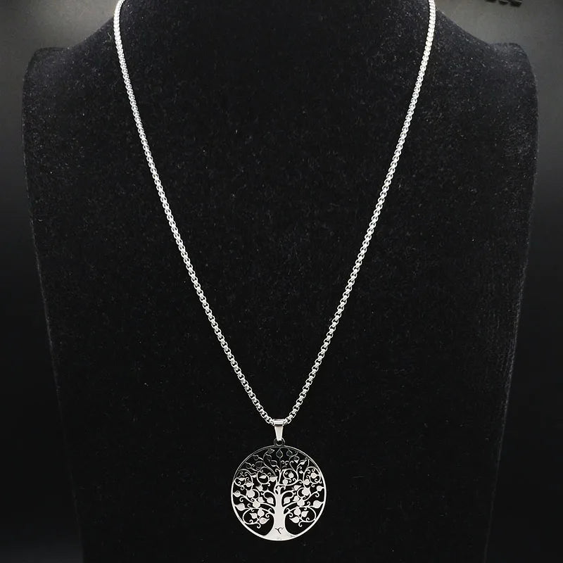 Tree of Life Pendant Necklace – Silver SS