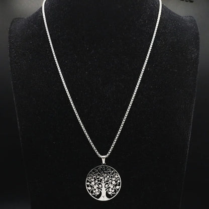 Tree of Life Pendant Necklace – Silver SS