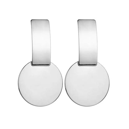 Multi-Shaped Round and Irregular Hollow Pin Earrings