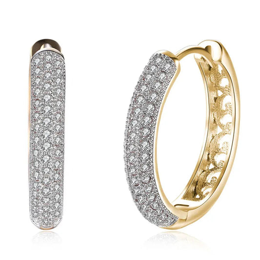 18K Gold Plated Hoop Earrings