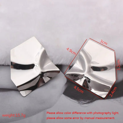Eccentric Geometric Drop Earrings