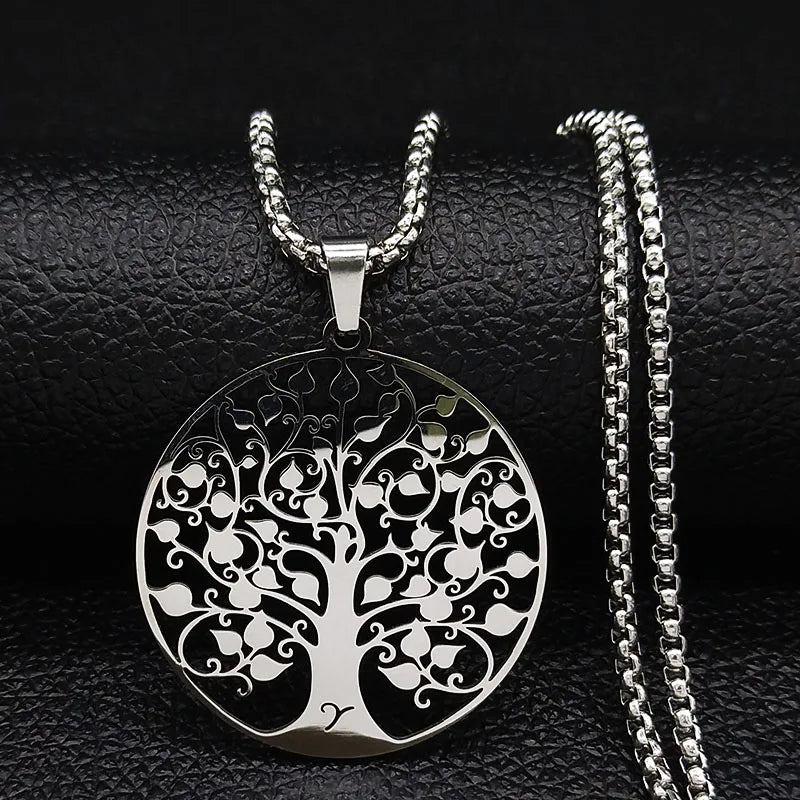Tree of Life Pendant Necklace – Silver SS