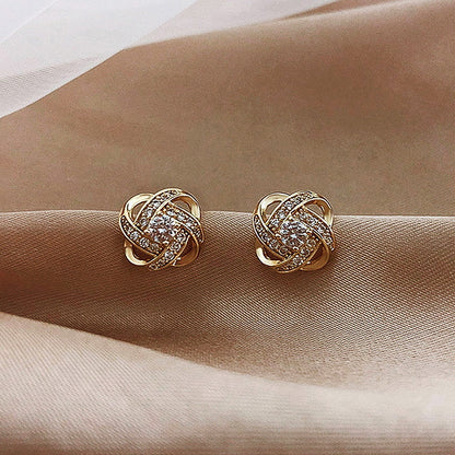 Exquisite Zircon Multi-Shaped Stud Earrings