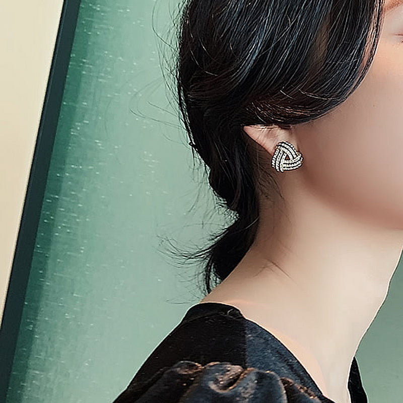 Exquisite Zircon Multi-Shaped Stud Earrings
