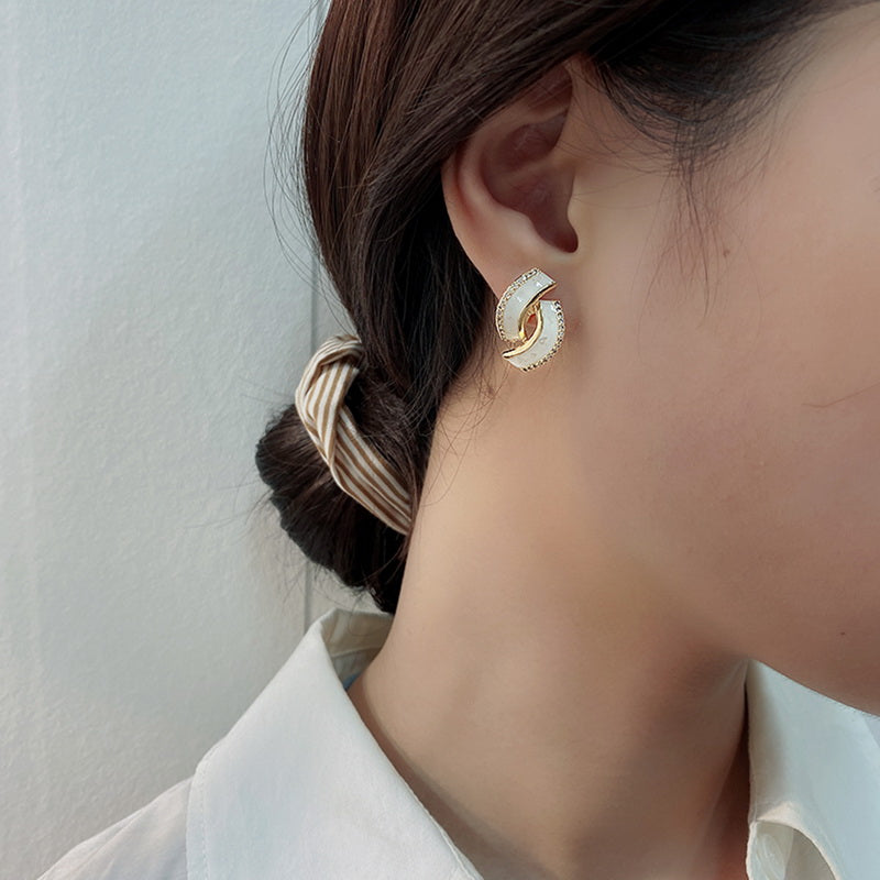 Exquisite Zircon Multi-Shaped Stud Earrings