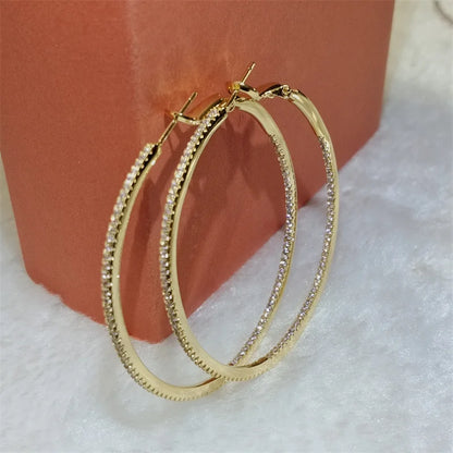 Silver/Gold Plated Cuff Hoop Earrings