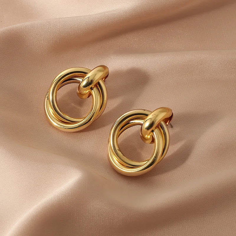 Classic Hollow Drop Earrings