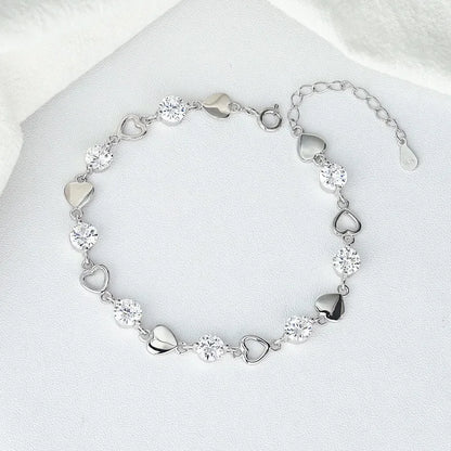 Star Chain Tassel Bracelet – Blue Crystal Beads Elastic Rope