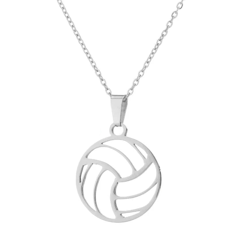Beach Volleyball Charm Necklace