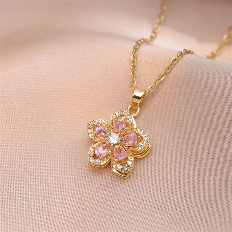 Flower Pendant Necklace
