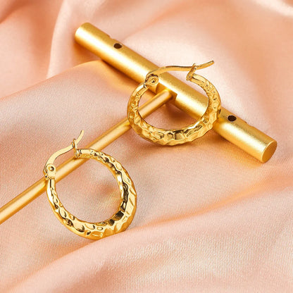 Textured Hoop Earrings – Chic Everyday Wear