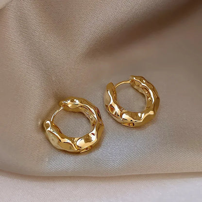 Geometric Hoop Earrings – Minimalist Office Jewelry