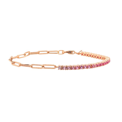 Luxury Cubic Zirconia Tennis Bracelet – Gold, Rose Gold & Silver