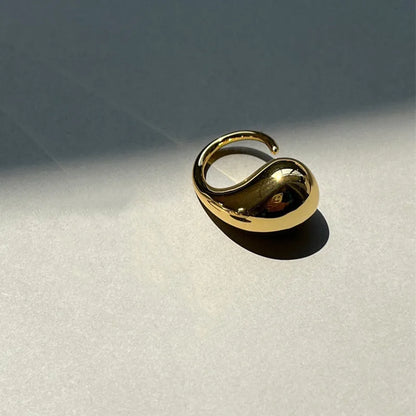 Open Rings Set Eccentric Chunky Geometric Ring