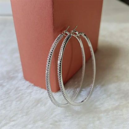 Silver/Gold Plated Cuff Hoop Earrings