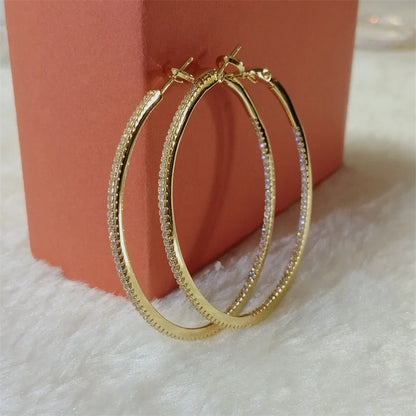 Silver/Gold Plated Cuff Hoop Earrings