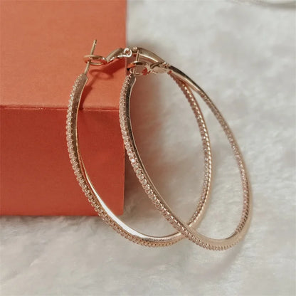 Silver/Gold Plated Cuff Hoop Earrings
