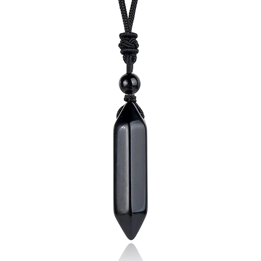 Black Onyx Runes Necklace