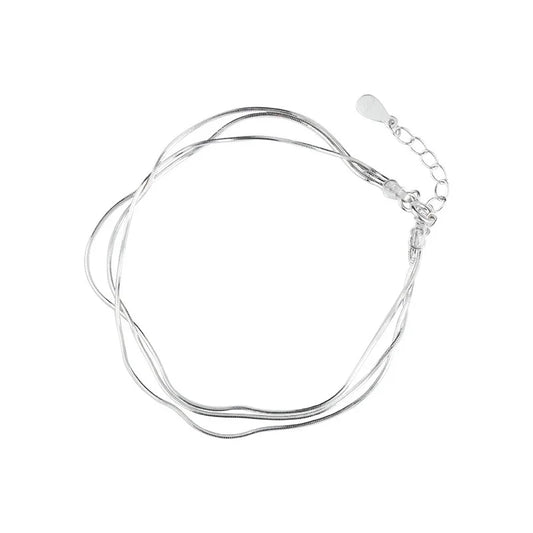 Layered Silver Bracelet