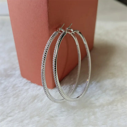 Silver/Gold Plated Cuff Hoop Earrings
